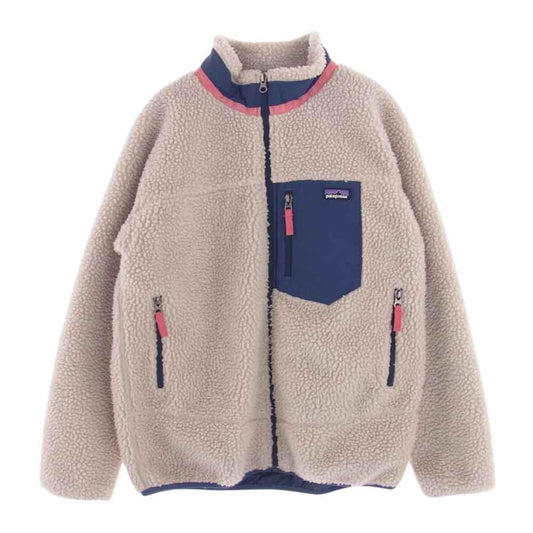 patagonia パタゴニア 65625 KIDSRETRO キッズ レトロX ジャケット フリースジャケット ベージュ系 XL【中古】