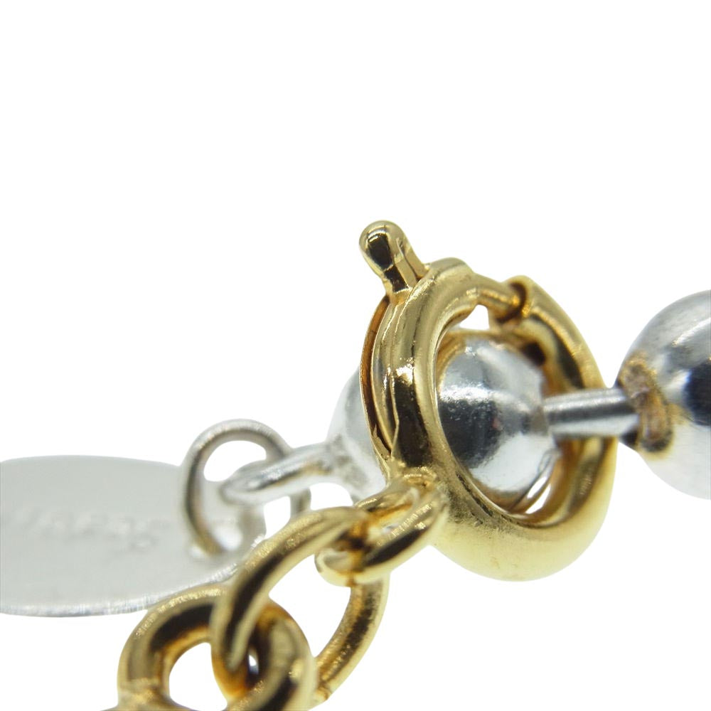 シーズマーラ combination 2WAY ball chain necklace bracelet ボールチェーン カーブポイント コンビネーション 2連ブレスレット 1連ネックレス シルバー系 ゴールド系【中古】