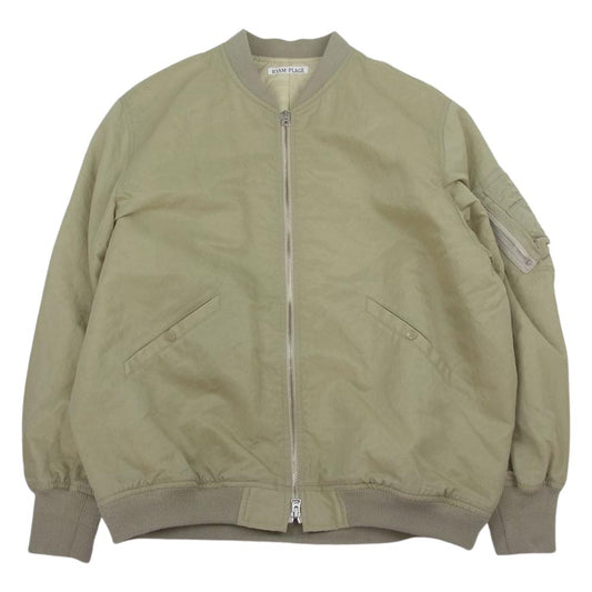 プラージュ R’IAM 2022年モデル 22-011-922-6010 MA-1 ブルゾン フライトジャケット ボンバージャケット ベージュ系 36【中古】