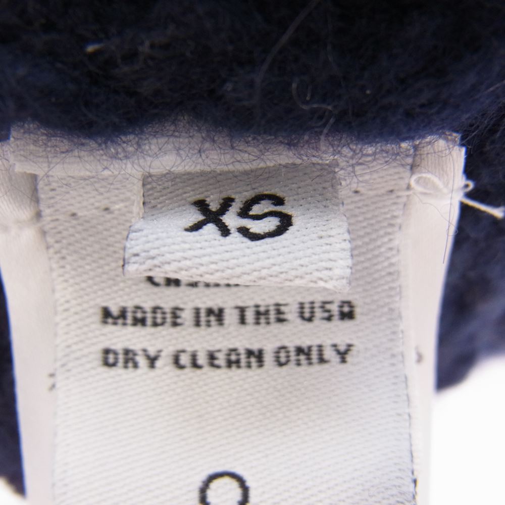 THE ELDER STATESMAN エルダー ステイツマン 2520400093 サザビータグ カシミヤ ショール カーディガン ダークネイビー系 XS【中古】