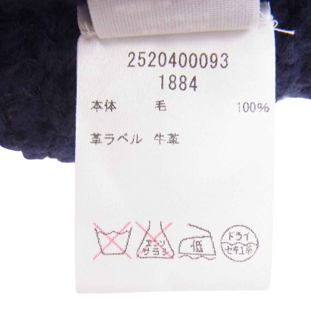 THE ELDER STATESMAN エルダー ステイツマン 2520400093 サザビータグ カシミヤ ショール カーディガン ダークネイビー系 XS【中古】