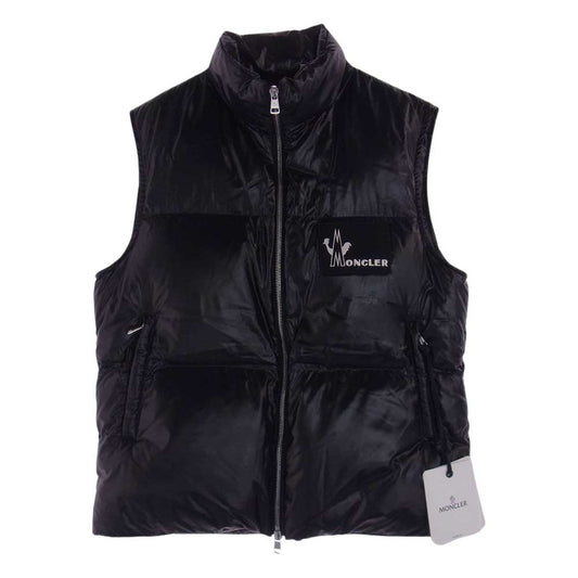 MONCLER モンクレール E20914337205　 国内正規品 BANKER バンカー ダウン ベスト ブラック系 1【美品】【中古】