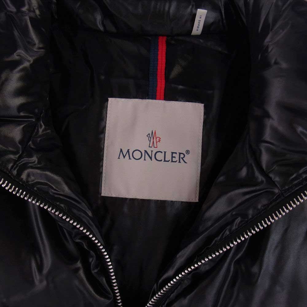 MONCLER モンクレール E20914337205　 国内正規品 BANKER バンカー ダウン ベスト ブラック系 1【美品】【中古】
