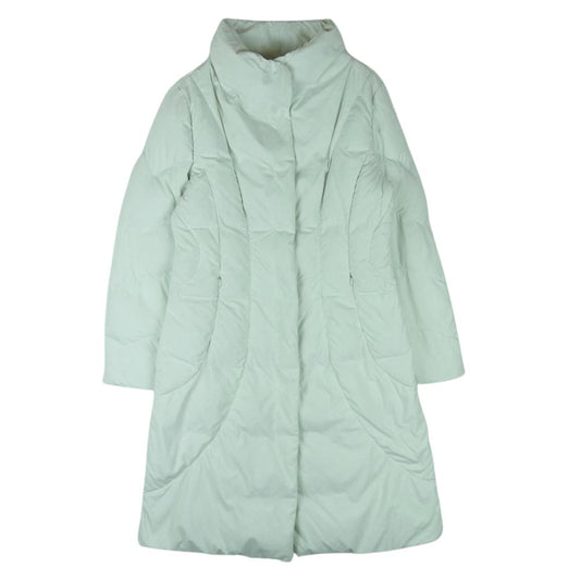 MAX MARA マックスマーラ 銀タグ ロング ダウンジャケット ダウン コート ハンガリー製 ホワイト系 36【中古】