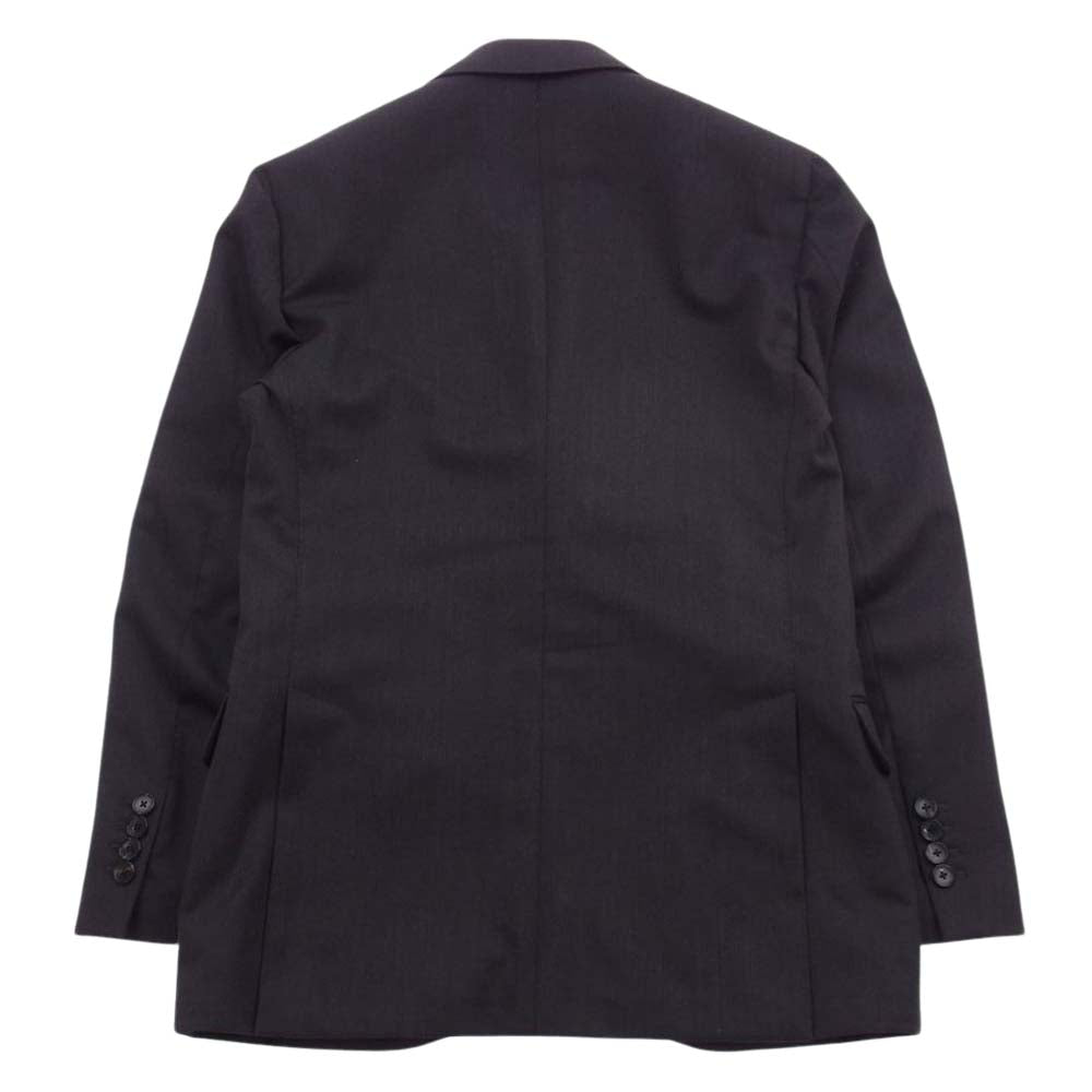 LARDINI ラルディーニ JH801AQ 3B 段返り ウール セットアップ ジャケット パンツ ブラック系 190 【中古】