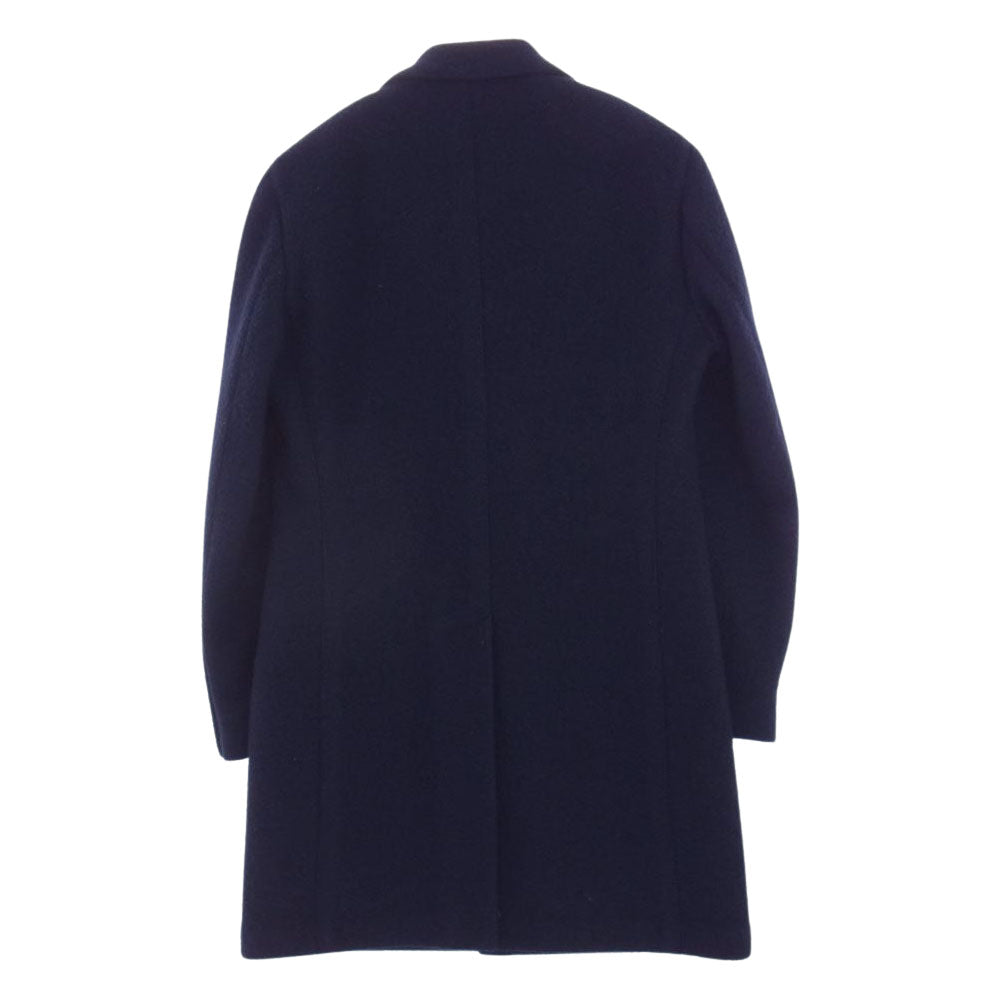 LARDINI ラルディーニ JF23177AQATC 3B 段返り ウール チェスター コート ネイビー系【中古】