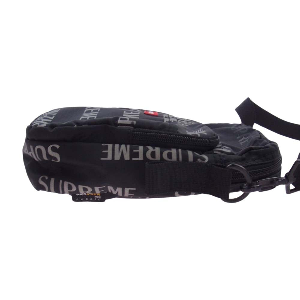 Supreme シュプリーム 16AW 3M Reflective Repeat Shoulder Bag リフレクター ロゴ柄 ショルダー バッグ ブラック系【中古】