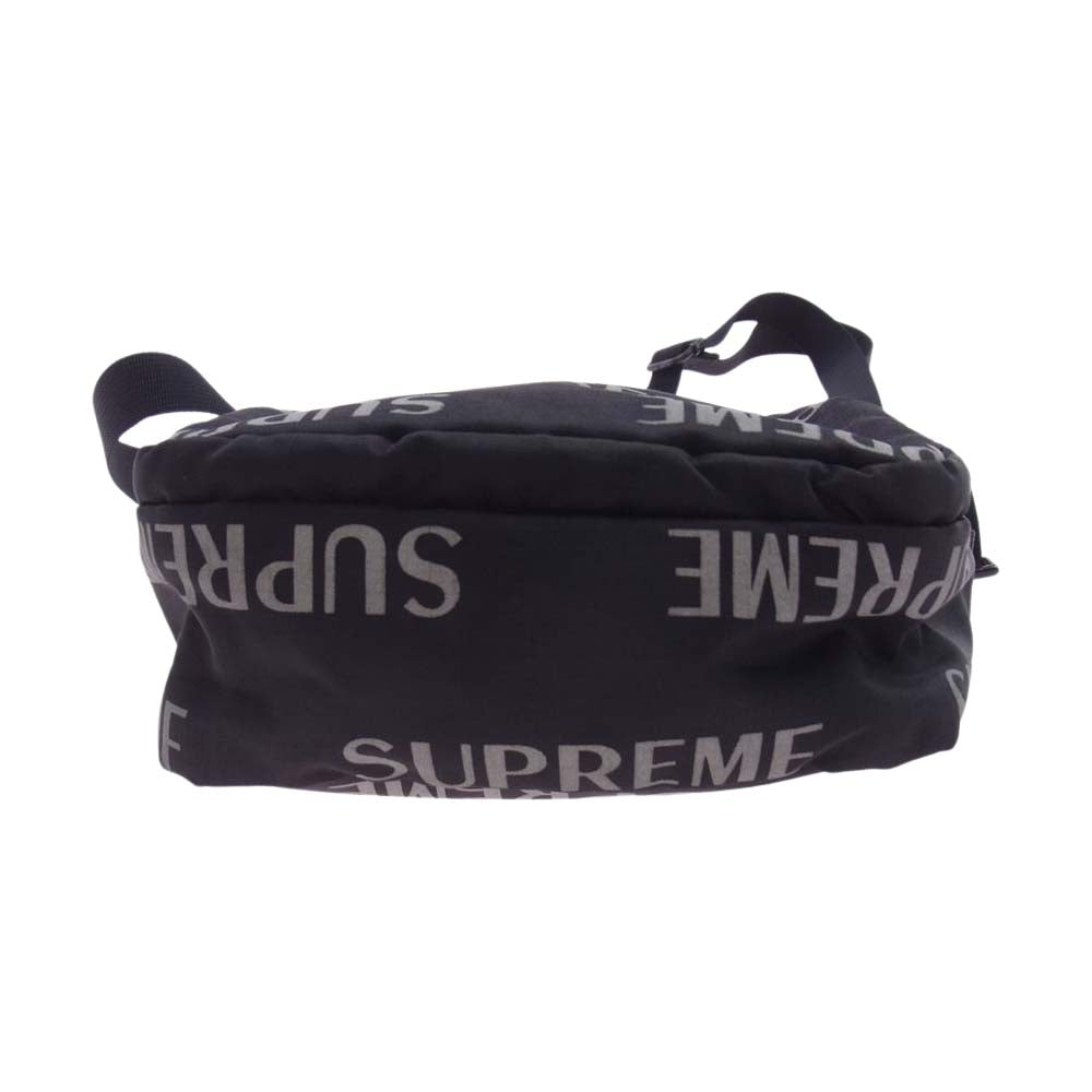 Supreme シュプリーム 16AW 3M Reflective Repeat Shoulder Bag リフレクター ロゴ柄 ショルダー バッグ ブラック系【中古】