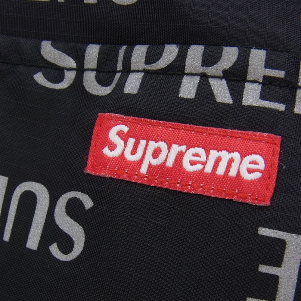 Supreme シュプリーム 16AW 3M Reflective Repeat Shoulder Bag リフレクター ロゴ柄 ショルダー バッグ ブラック系【中古】