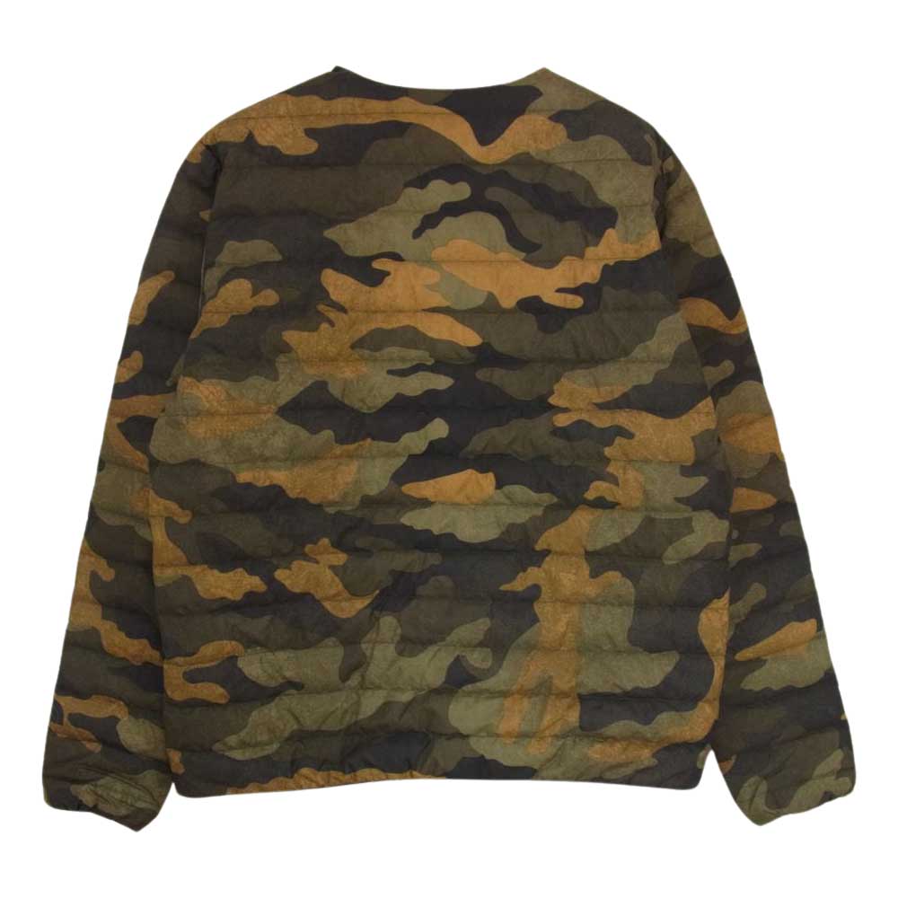 THE NORTH FACE ノースフェイス ND91963 Novelty WS Zepher Shell カモフラ インナー ダウン ジャケット カーキ系 M【中古】