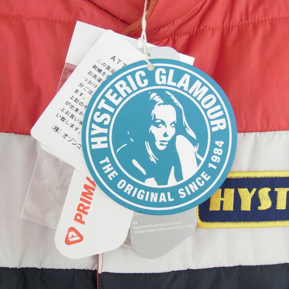 HYSTERIC GLAMOUR ヒステリックグラマー 02223AV04 GOOD TIMES アップリケ レーシング ベスト レッド系 L【美品】【中古】