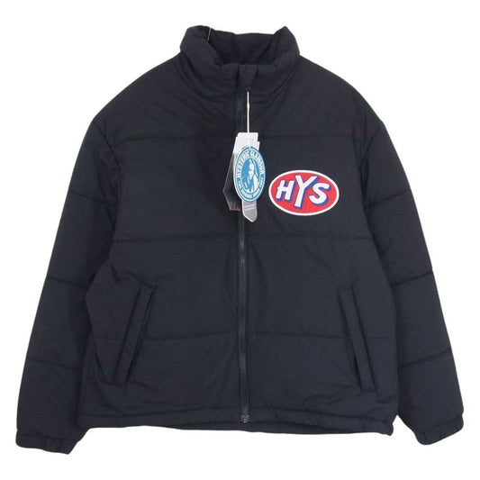 HYSTERIC GLAMOUR ヒステリックグラマー 02223AB18 HYS OVAL アップリケ スタンドカラー ジャケット ブラック系 M【美品】【中古】