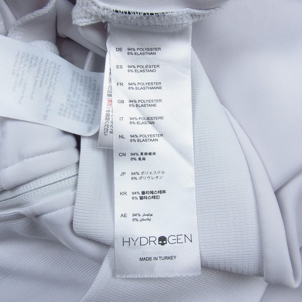 ハイドロゲン サイドライン スカルロゴパッチ トラックジャケット ジャージ  ホワイト系 L【中古】