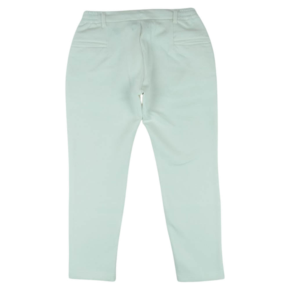 1piu1uguale3 ウノピュウノウグァーレトレ usb-22099w RELAX リラックス ポンチジャージ素材 グラデーションロゴ スウェット スラックス パンツ ホワイト系 L【美品】【中古】