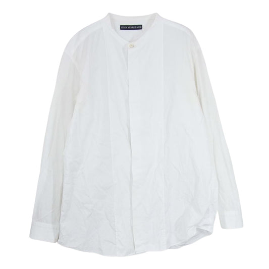 ISSEY MIYAKE イッセイミヤケ MF63FJ026 MEN メン ノーカラー 長袖 ドレスシャツ ホワイト系 3【中古】