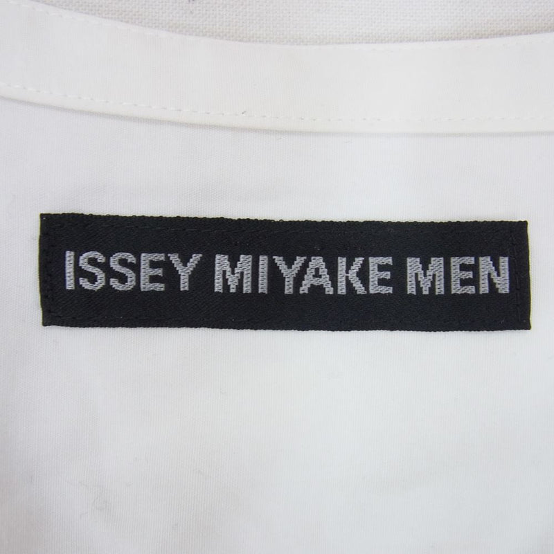 ISSEY MIYAKE イッセイミヤケ MF63FJ026 MEN メン ノーカラー 長袖 ドレスシャツ ホワイト系 3【中古】
