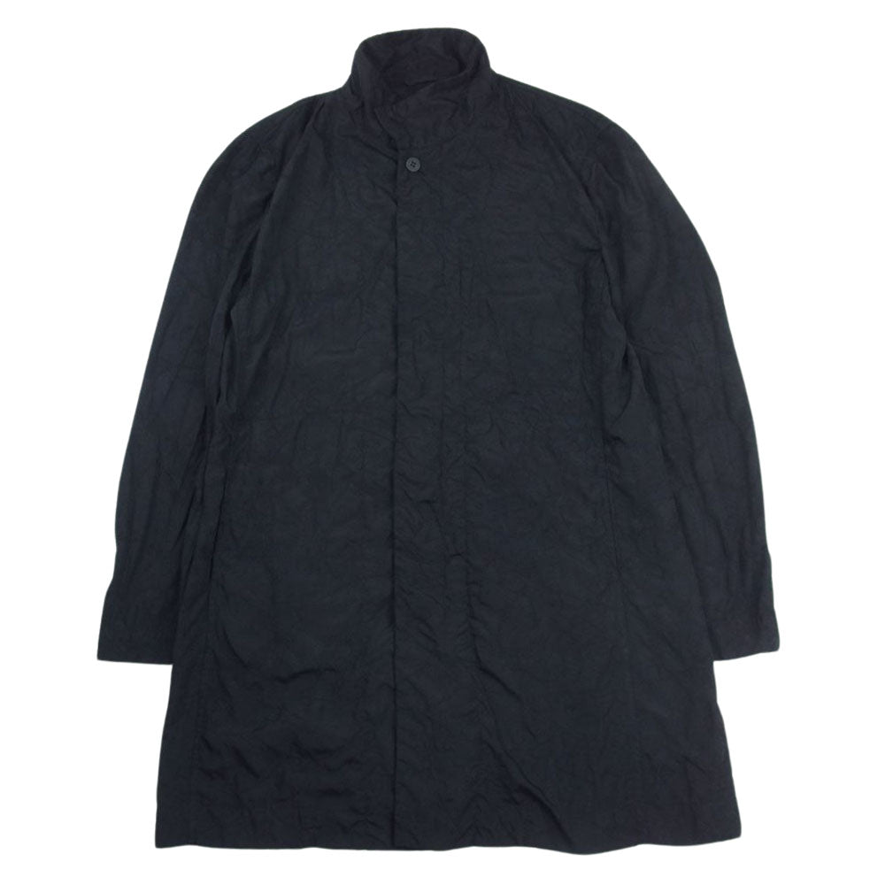ISSEY MIYAKE イッセイミヤケ ME71FA246 MEN メン 製品加工 襟変形 長袖 ロング ドレスシャツ ブラック系 2【中古】