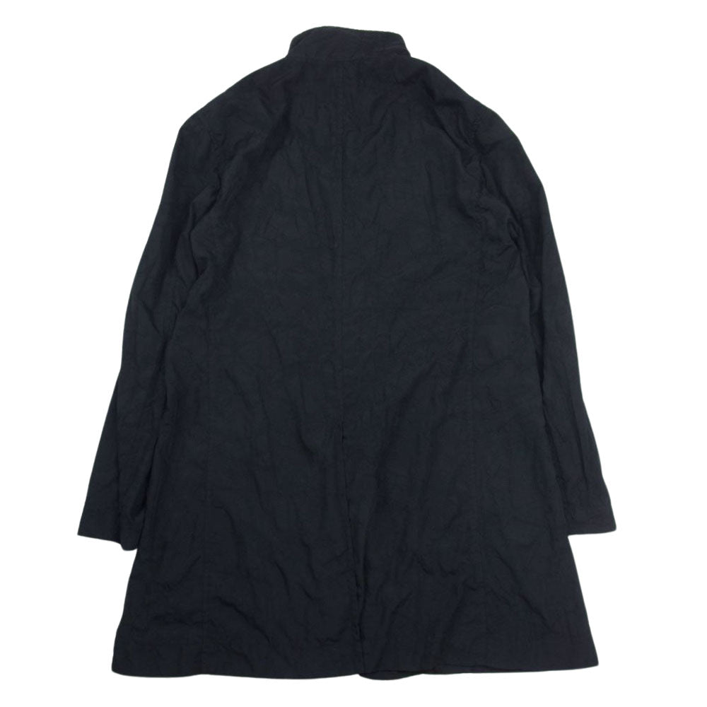 ISSEY MIYAKE イッセイミヤケ ME71FA246 MEN メン 製品加工 襟変形 長袖 ロング ドレスシャツ ブラック系 2【中古】