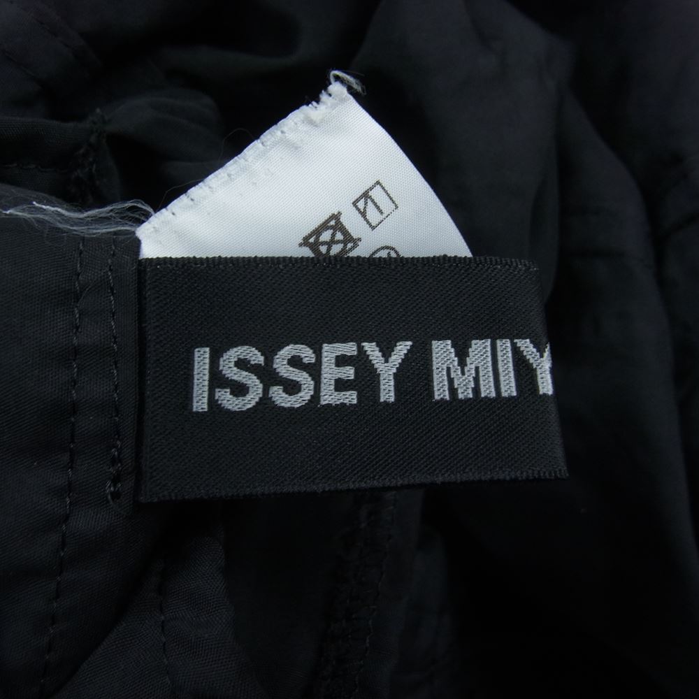 ISSEY MIYAKE イッセイミヤケ ME71FA246 MEN メン 製品加工 襟変形 長袖 ロング ドレスシャツ ブラック系 2【中古】