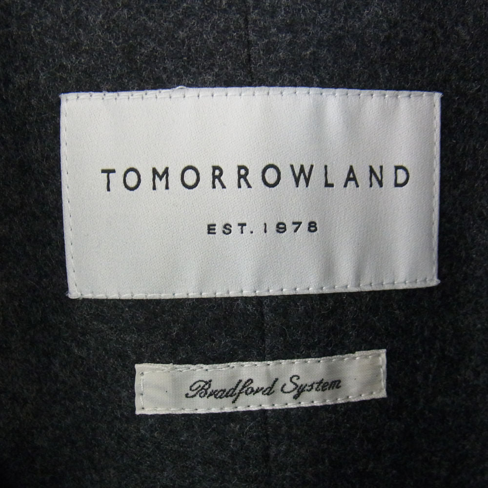 TOMORROWLAND トゥモローランド 21SS 63-09-14-09001 BRADFORD SERIES 英式紡績機生地使用 デタッチャブルカラー ステンカラー バルマカーンコート ダークブラウン系 M【中古】