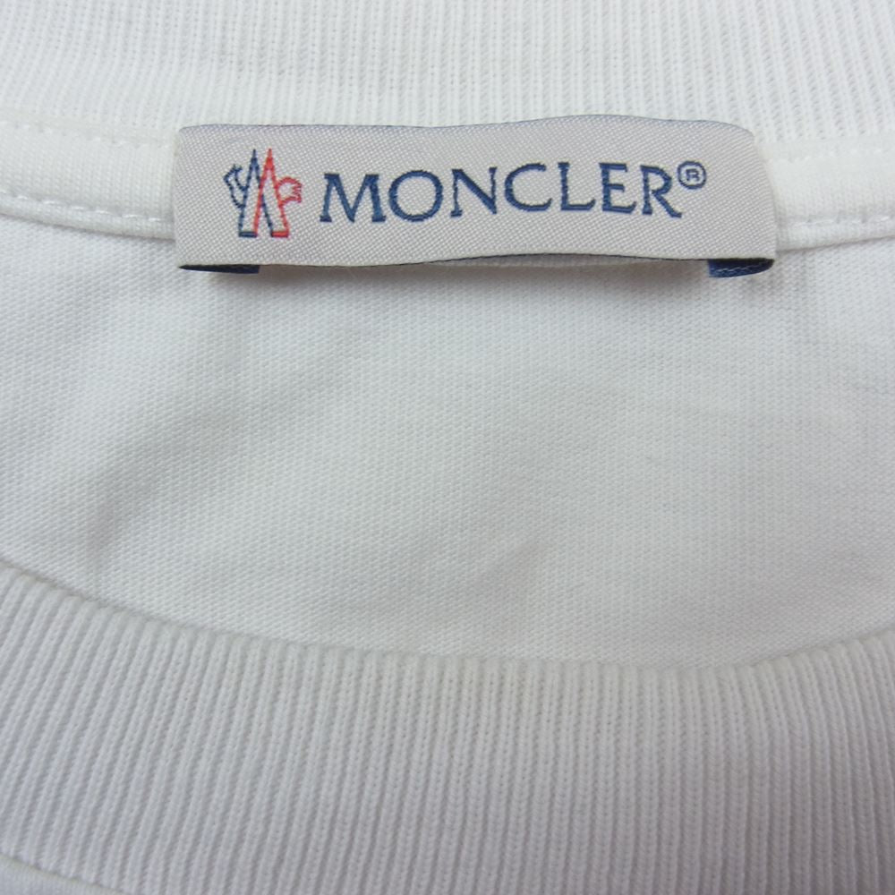 MONCLER モンクレール ALYX GENIUS M LUNGA ジーニアス アリクス ロゴプリント 長袖 Tシャツ ロンT ホワイト系 L【中古】