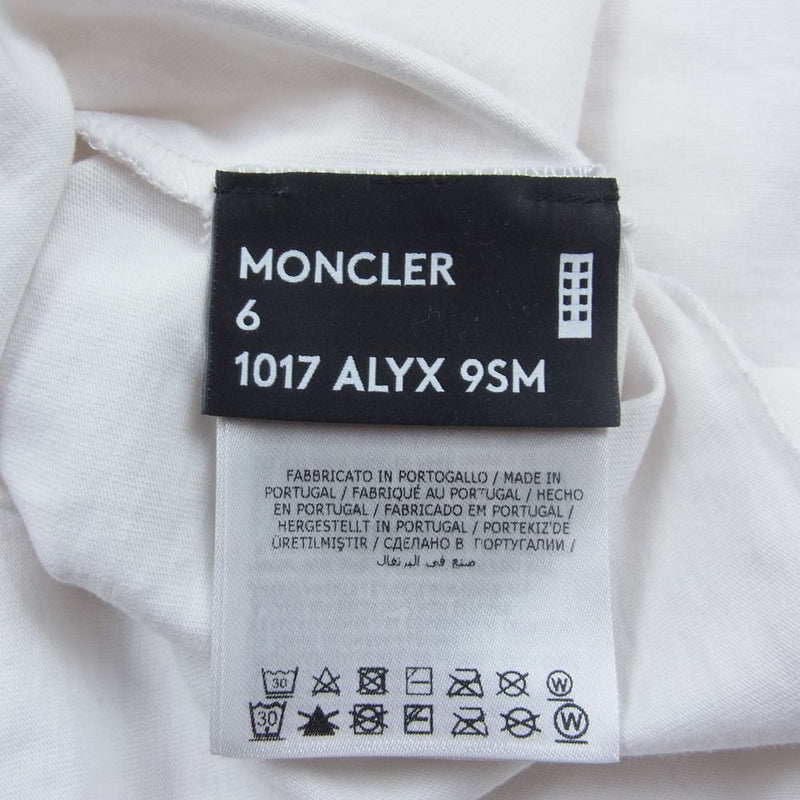 MONCLER モンクレール ALYX GENIUS M LUNGA ジーニアス アリクス ロゴプリント 長袖 Tシャツ ロンT ホワイト系 L