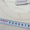 MONCLER モンクレール MAGLIA マグリア フロッキーロゴ クルーネック スウェット トレーナー オフホワイト系 XXL【中古】