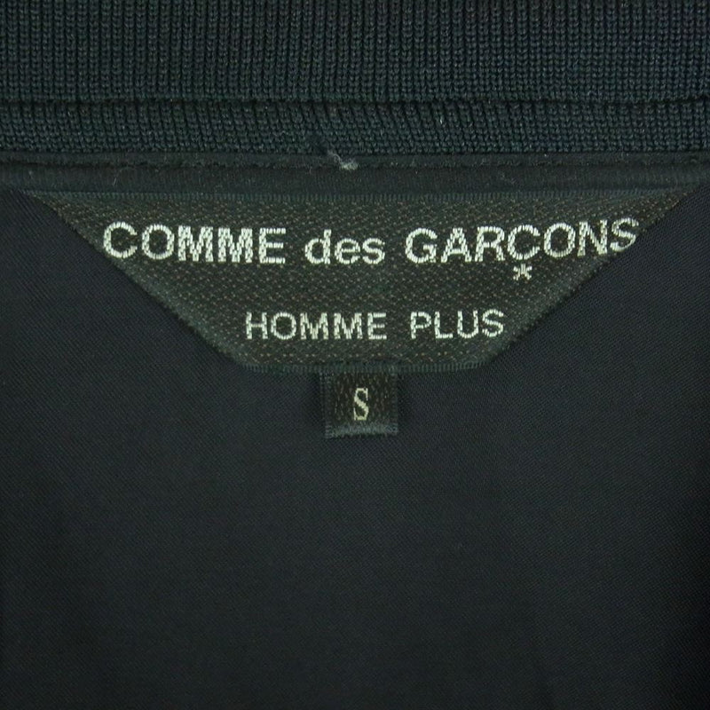 COMME des GARCONS HOMME PLUS コムデギャルソンオムプリュス 20SS PE-J087 バックプリント キュプラサテン スタッフ コート 日本製 ブラック系 S【中古】
