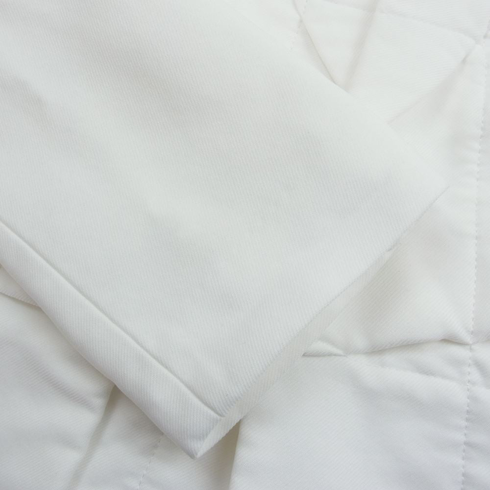 COMME des GARCONS HOMME PLUS コムデギャルソンオムプリュス 21SS PG-J031 製品加工 ポリエステル縮絨 ポリ縮 変形 ステッチ プリーツデザイン 1B テーラードジャケット ホワイト系 S【中古】