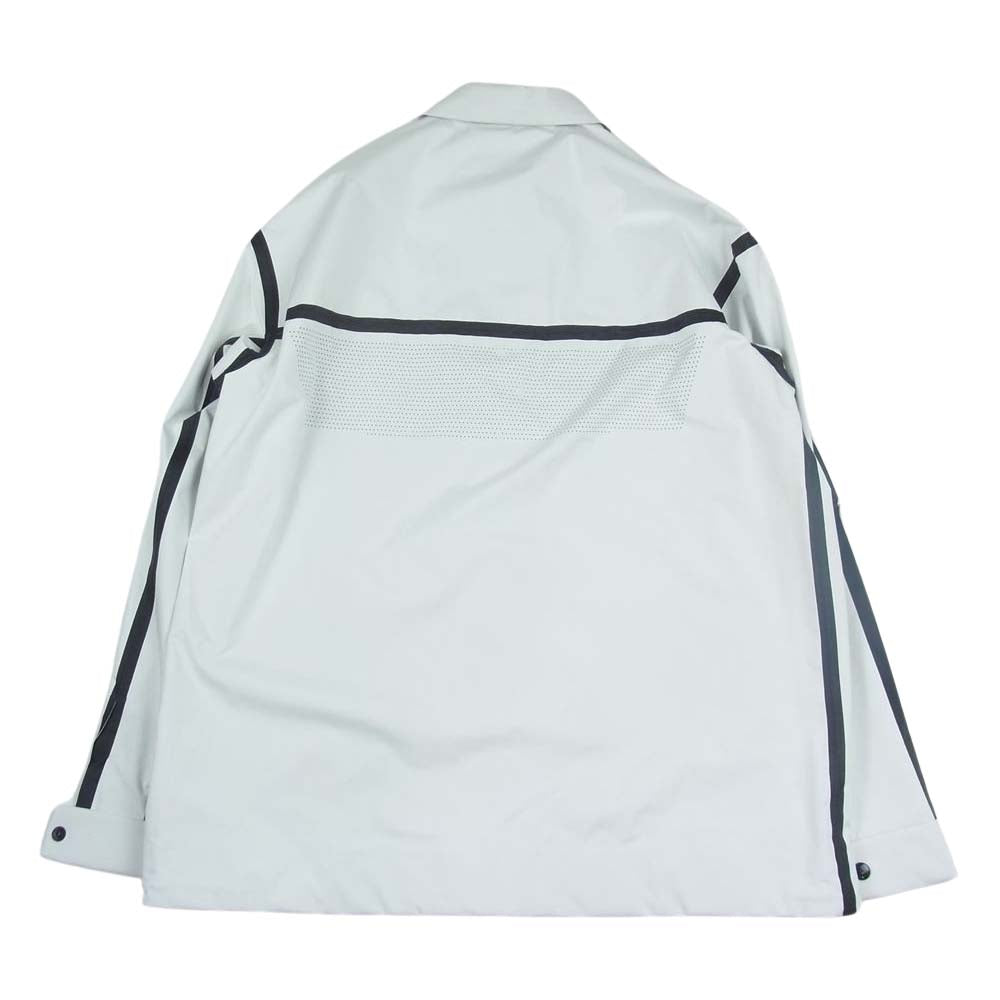 PRADA プラダ 21AW LR-LX071 BEYOND THE LINE リサイクル テクニカル 止水ジップ シェル ジャケット ホワイト系 M【中古】