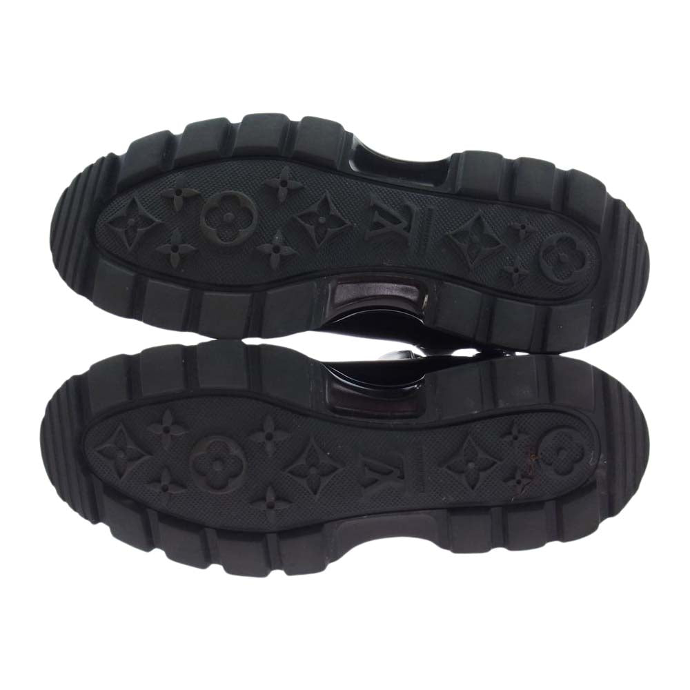 LOUIS VUITTON ルイ・ヴィトン 1A9FE3 LVボールド ライン アンクル モノグラム サイドゴア ブーツ ブラック系 8【中古】