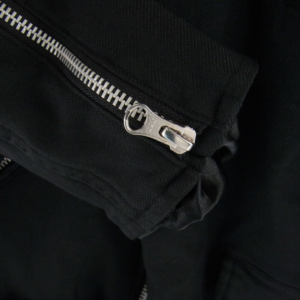 JUNYA WATANABE COMME des GARCONS MAN ジュンヤワタナベコムデギャルソンマン 23AW WL-C006 ポリエステル縮絨 ポリ縮 エステルサージ 製品加工 ライダース コート ブラック系 M【美品】【中古】