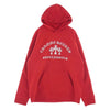 CHROME HEARTS クロムハーツ（原本無） 国内正規品 Y NOT Cemetery Cross Pullover Hoodie ワイノット セメタリークロス プルオーバー パーカー フーディ レッド系 XL【中古】
