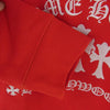 CHROME HEARTS クロムハーツ（原本無） 国内正規品 Y NOT Cemetery Cross Pullover Hoodie ワイノット セメタリークロス プルオーバー パーカー フーディ レッド系 XL【中古】