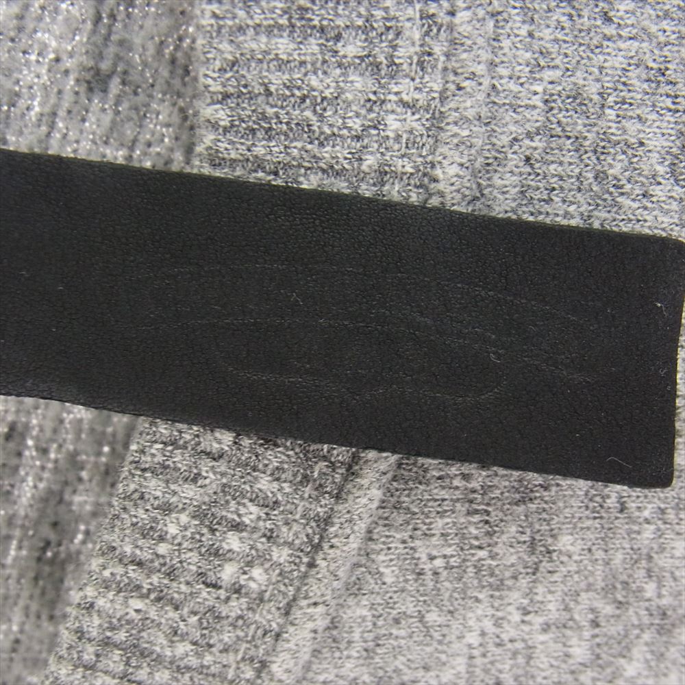 CHROME HEARTS クロムハーツ（原本無） 国内正規品 SWTSHRT GRP Y NOT-U-OVRSZD グループワイノット レザークロスパッチ オーバーサイズ スウェット トレーナー グレー系 XL【中古】