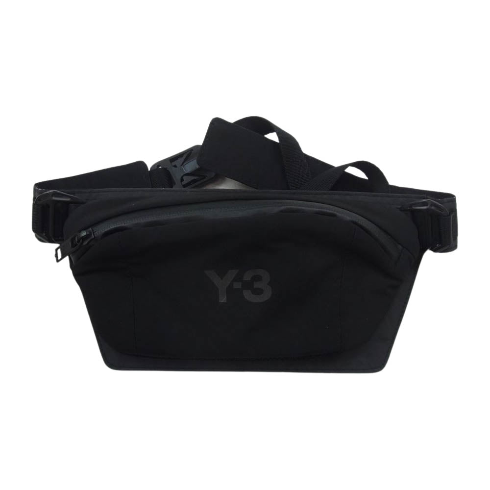 Y-3 Yohji Yamamoto ワイスリー ヨウジヤマモト GK2088　 CH1 REFLECTIVE BELT BAG リフレクティブ ベルト バッグ ロゴ ウエスト ショルダー ブラック系【中古】