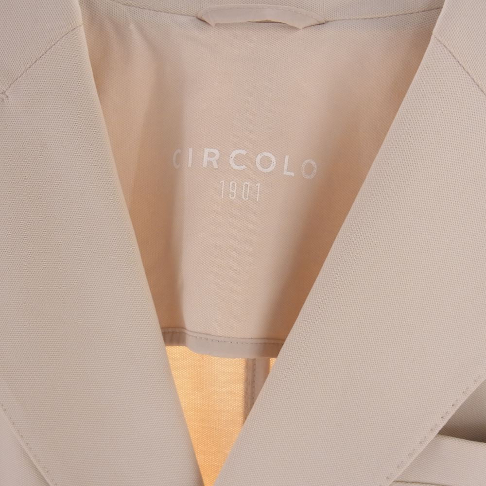 チルコロ 20SS CN2523  鹿の子 ジャージ 2B ダブル テーラード ジャケット オフホワイト系 50【中古】