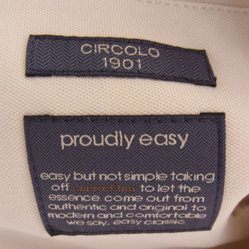 チルコロ 20SS CN2523  鹿の子 ジャージ 2B ダブル テーラード ジャケット オフホワイト系 50【中古】