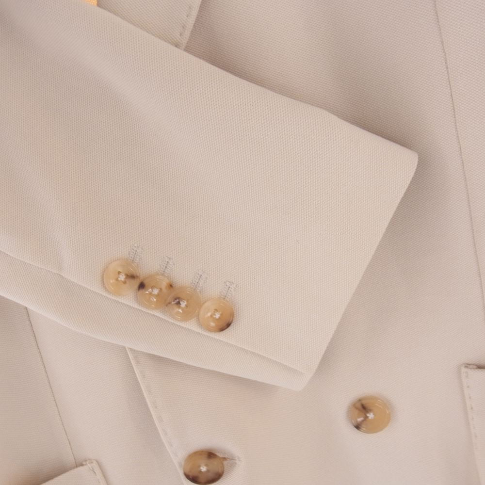 チルコロ 20SS CN2523  鹿の子 ジャージ 2B ダブル テーラード ジャケット オフホワイト系 50【中古】