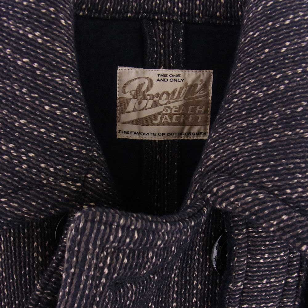 BROWNS'S BEACH ブラウンズビーチ BBJ8-007 FULLCOUNT フルカウント P-COAT Pコート ダークネイビー系 42【中古】