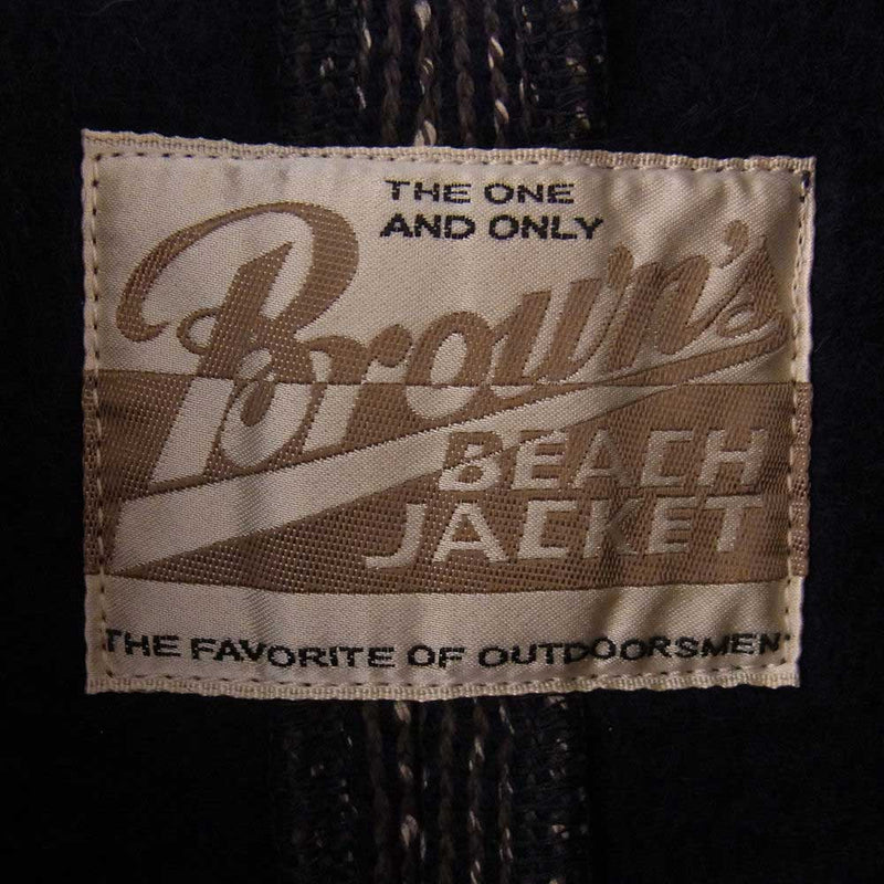 BROWNS'S BEACH ブラウンズビーチ BBJ8-007 FULLCOUNT フルカウント P-COAT Pコート ダークネイビー系 42【中古】
