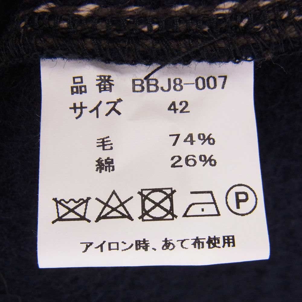 BROWNS'S BEACH ブラウンズビーチ BBJ8-007 FULLCOUNT フルカウント P-COAT Pコート ダークネイビー系 42【中古】