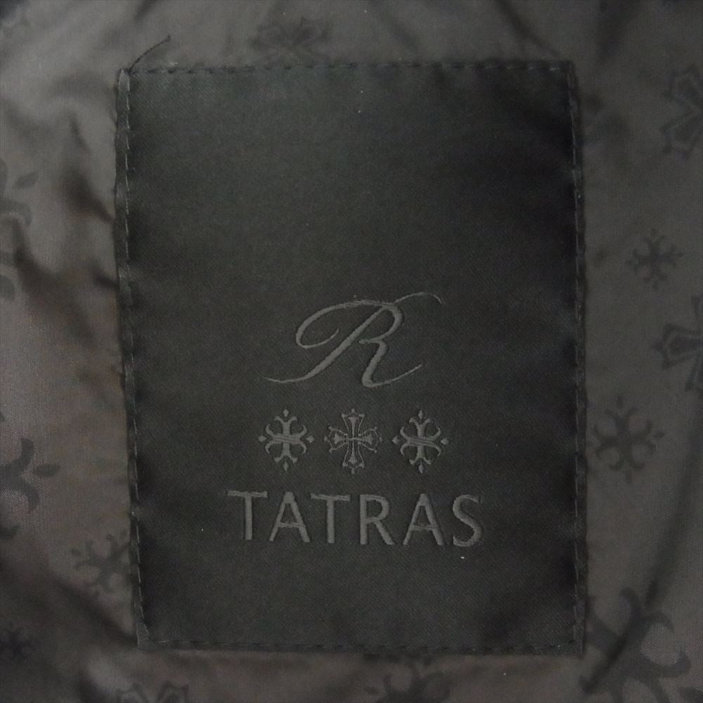 TATRAS タトラス MTA20A4289 DOMIZIANO ドミツァーノ Rライン ダウン ジャケット ウール シルク混 ハイネック ジップアップ ブラック系 3【中古】