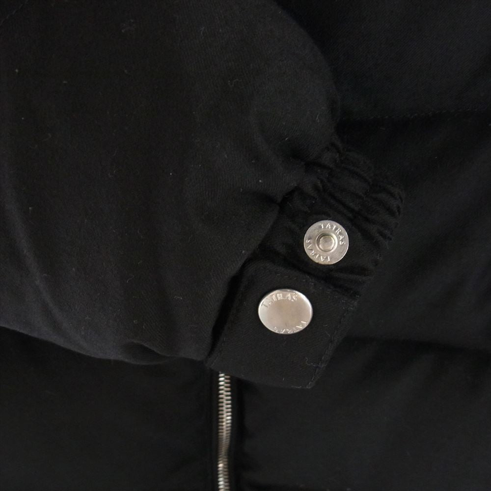 TATRAS タトラス MTA20A4289 DOMIZIANO ドミツァーノ Rライン ダウン ジャケット ウール シルク混 ハイネック ジップアップ ブラック系 3【中古】