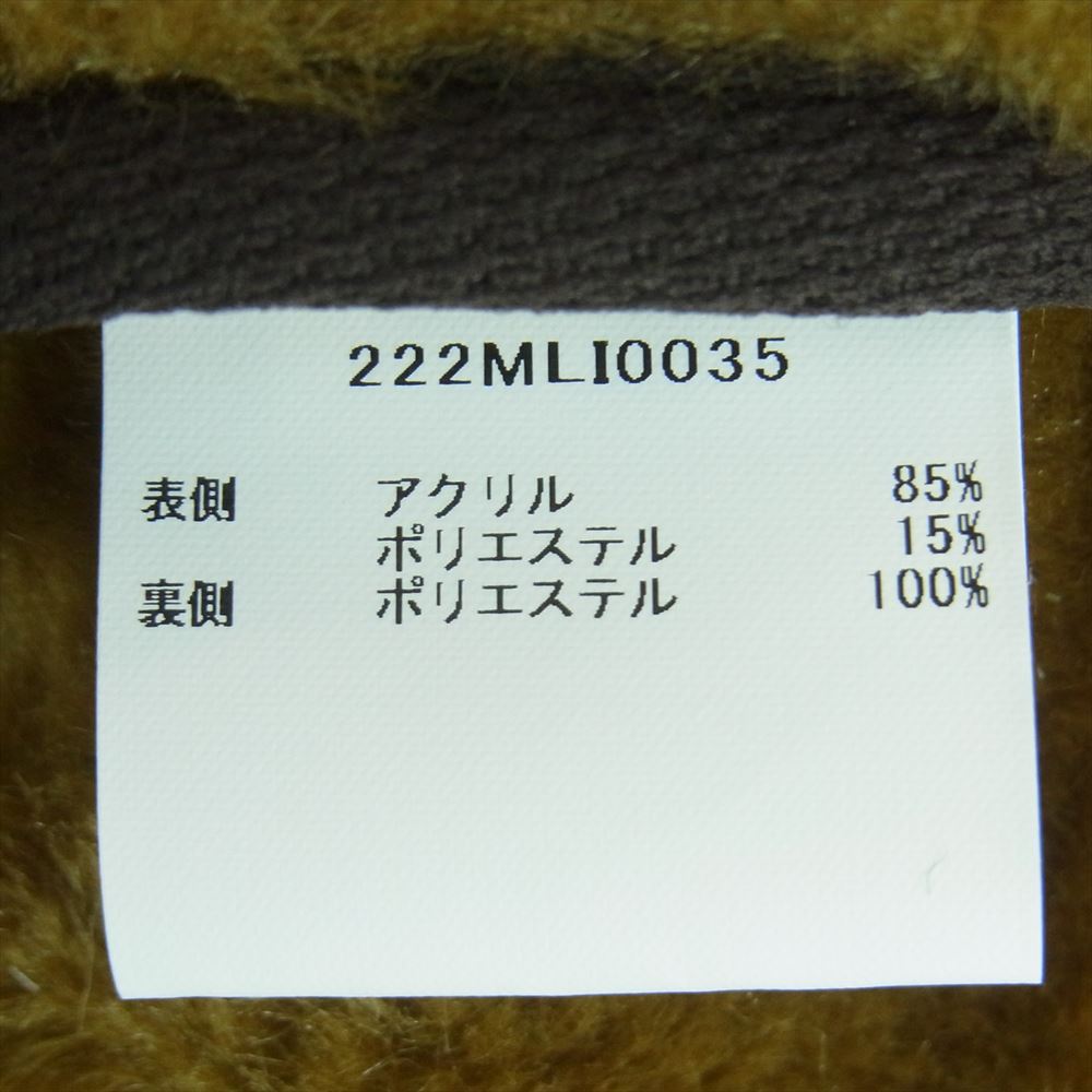 Barbour バブアー 222MLI0035 SL FUR LINER フロント ジップ ファー ライナー リバーシブル ボア ベスト ブラウン系 36【美品】【中古】