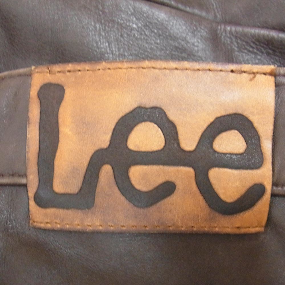 Lee リー LEATHER PANT レザー パンツ ブラウン系 30【中古】