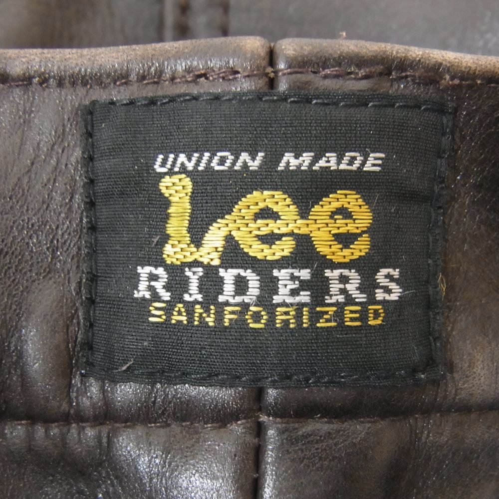 Lee リー LEATHER PANT レザー パンツ ブラウン系 30【中古】