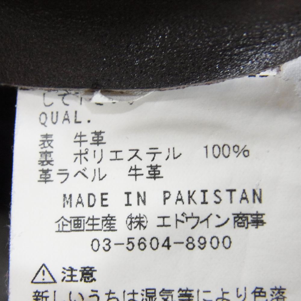 Lee リー LEATHER PANT レザー パンツ ブラウン系 30【中古】