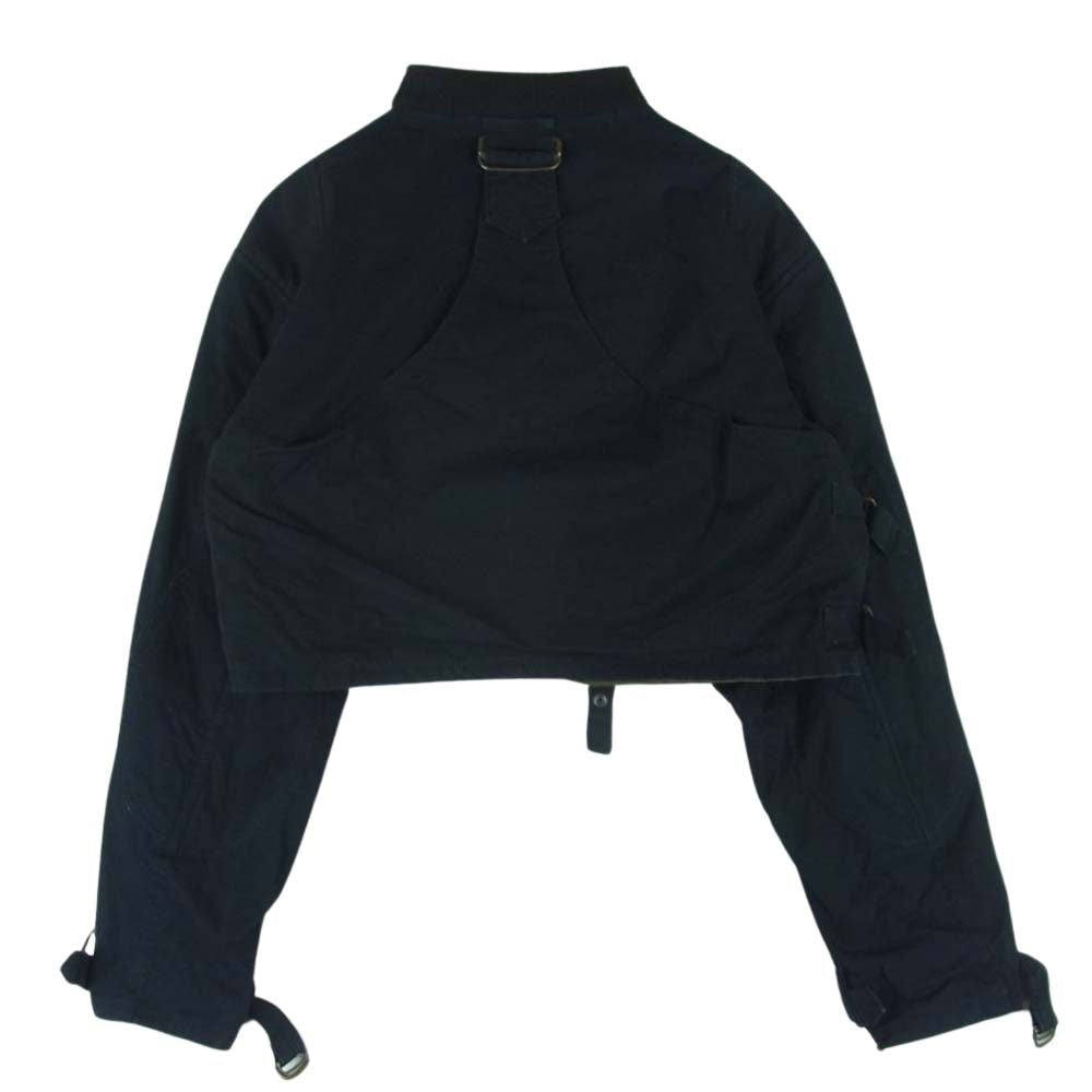 ハロルズギア B-2 A12 SHORT JACKET レディース ショート ジャケット 日本製 ブラック系 F【中古】