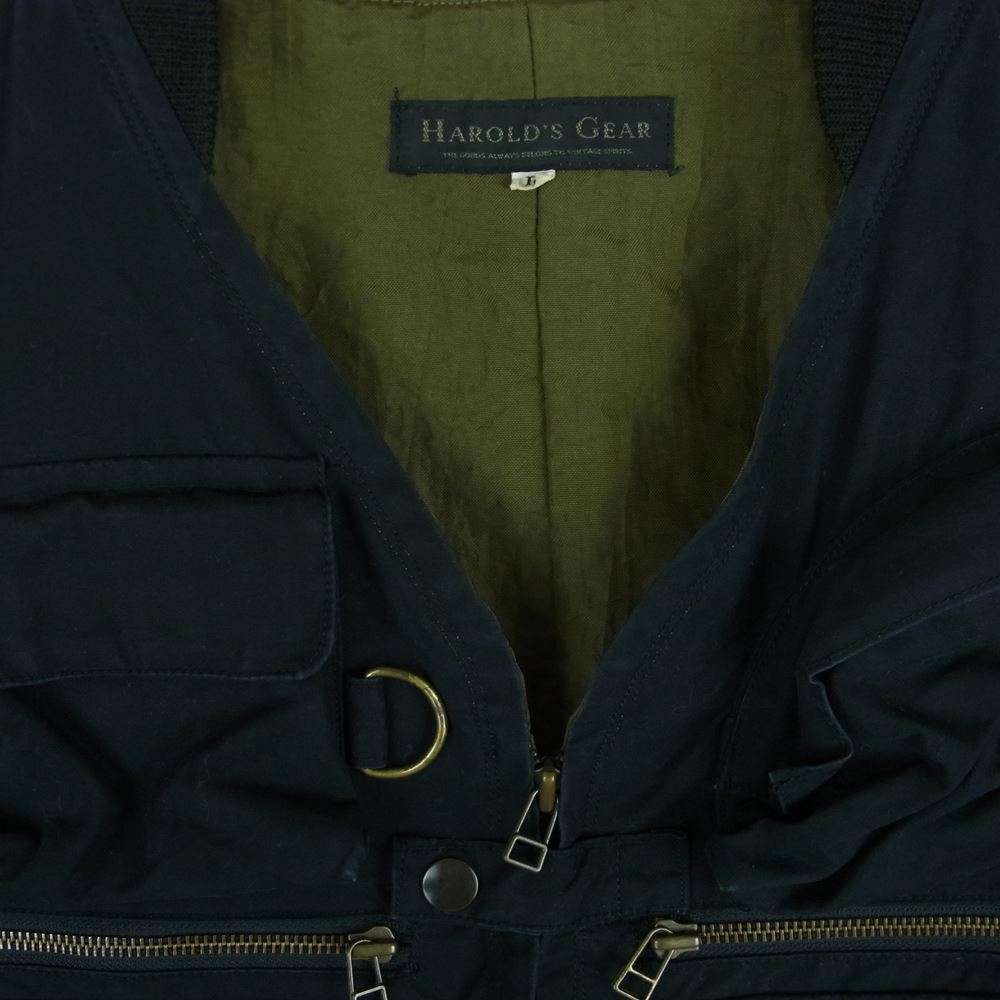 ハロルズギア B-2 A12 SHORT JACKET レディース ショート ジャケット 日本製 ブラック系 F【中古】